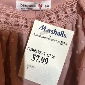 Girls pink blouse size 7/8